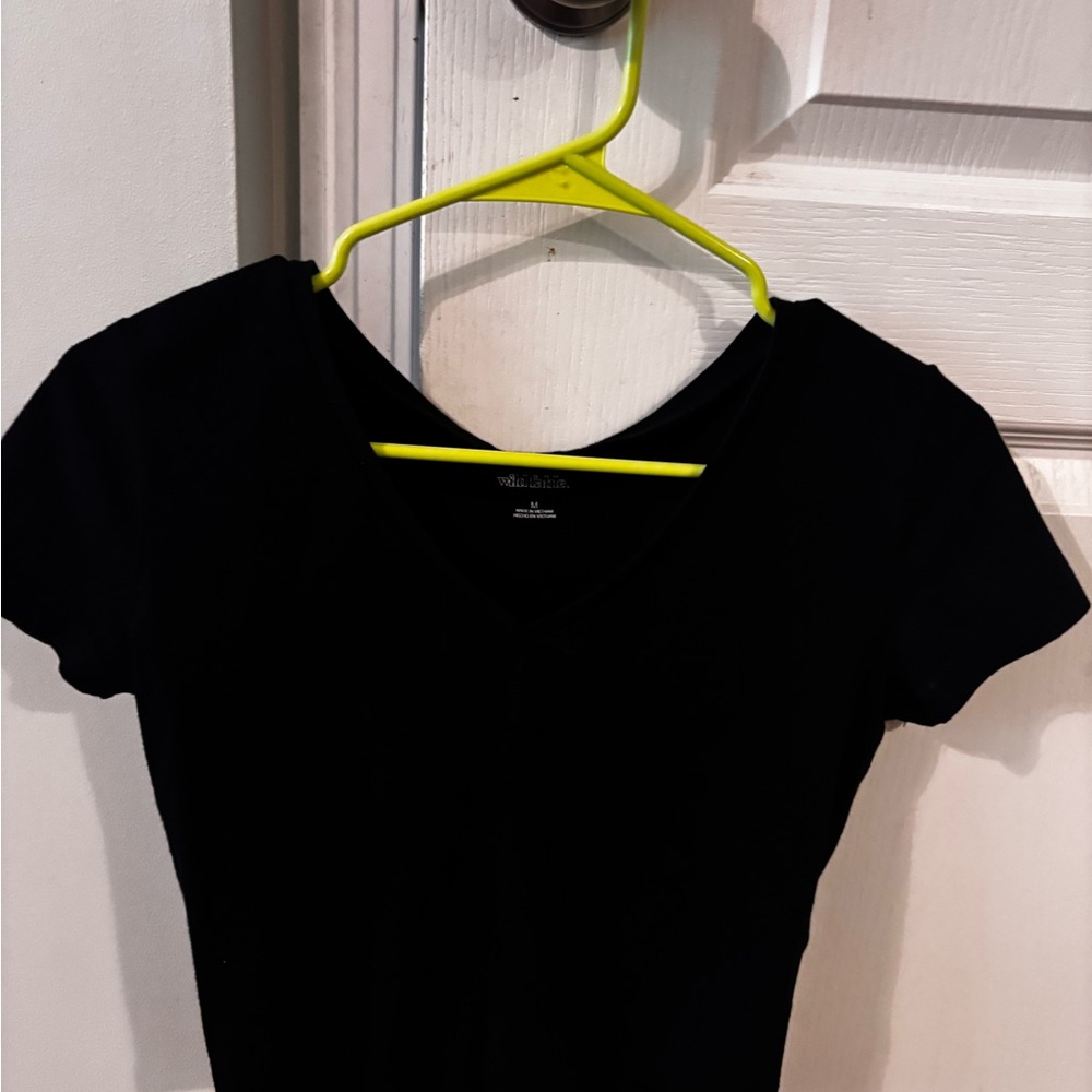 Wild Fable Classic Black V-Neck Tee